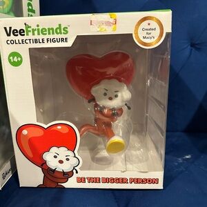 VeeFriends Collectible Figure with Red Heart